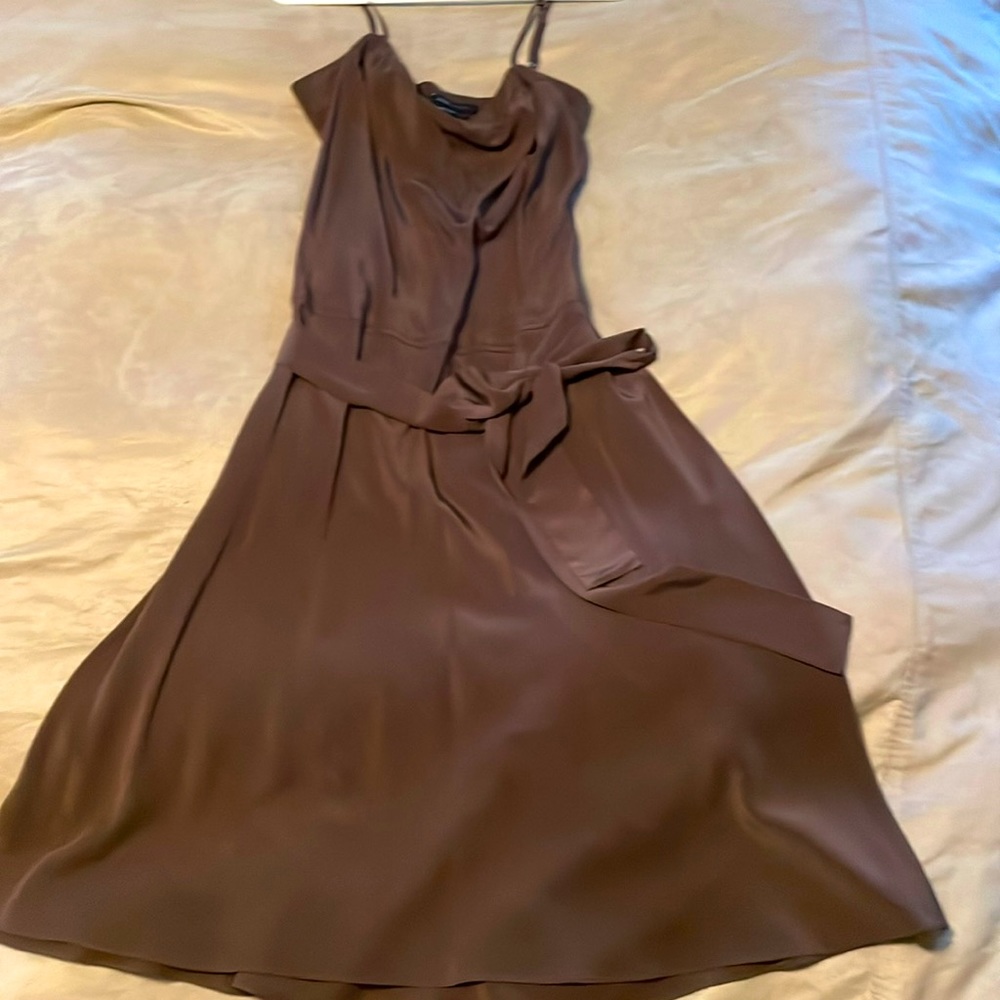 Brown silk BCBG Max Azria Large Dress